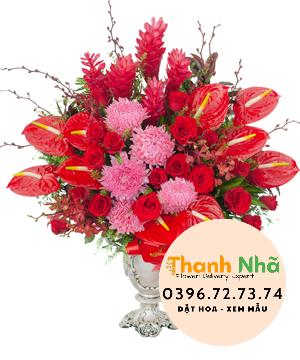 Hoa mừng tốt nghiệp - Luxury vase 8 - 1221